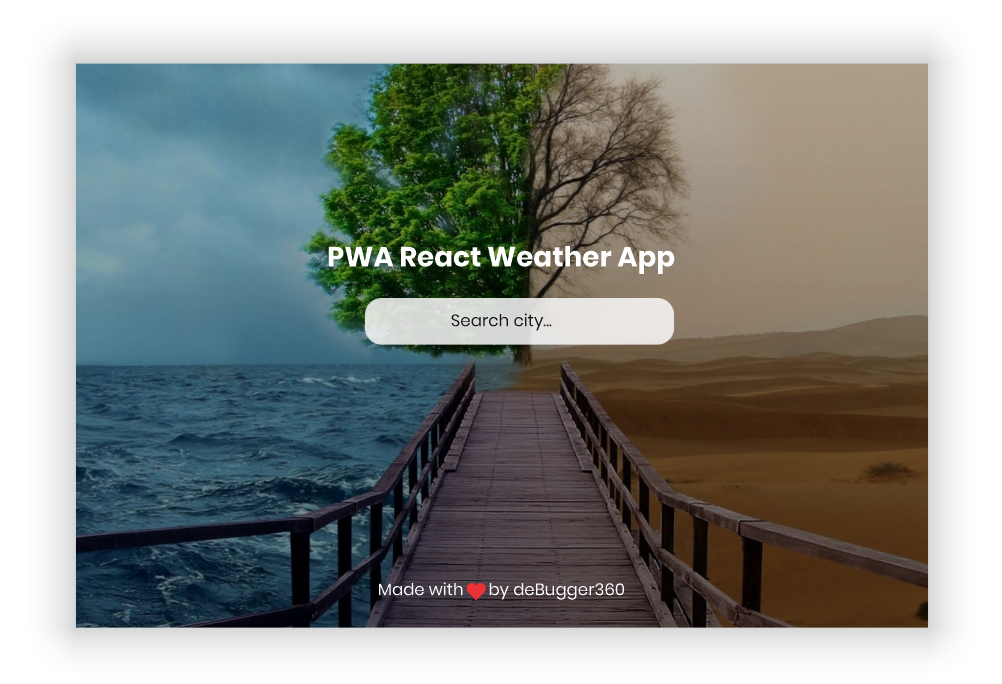 PWA React Weather App